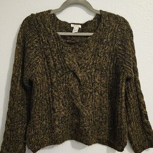 Brown Olive Green Sweater
